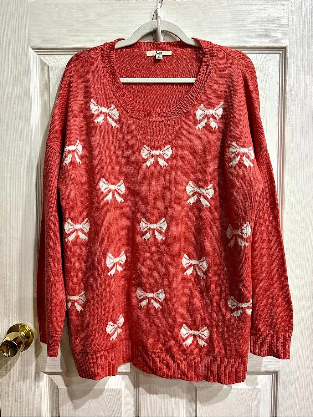 Vicky Bow Print Pullover Sweater